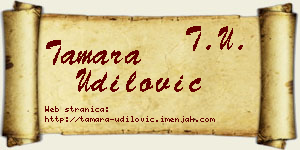 Tamara Udilović vizit kartica